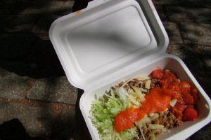 Taco rice - the famous Okinawan take on Mexican cuisine
