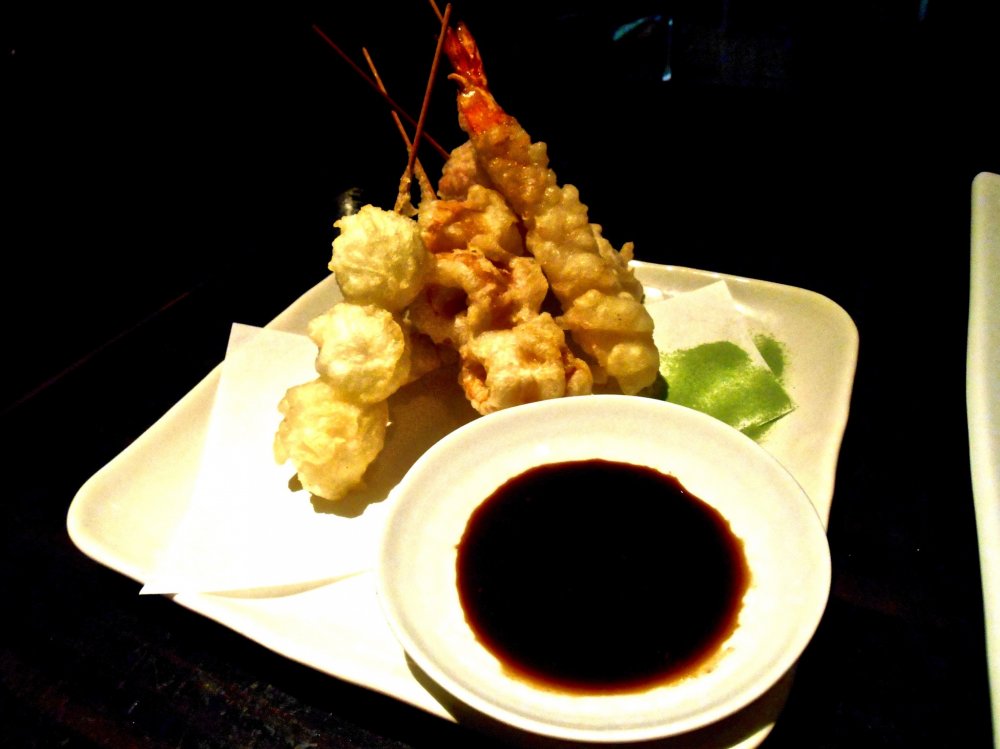Skewered Tempura, one of their signature dishes....they taste VERY GOOD!