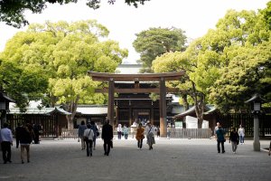 Meiji Shrine entrance near&nbsp;Yoyogi&nbsp;Park in Harajuku, Tokyo&nbsp;