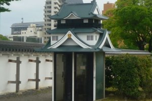 Castle shaped telephone box, Okazaki Castle