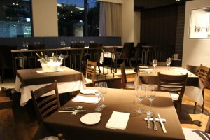 Several tables and booths, window seating and private rooms available