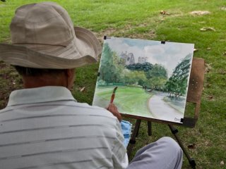 It is a popular spot for local artists to come and sketch the scenery