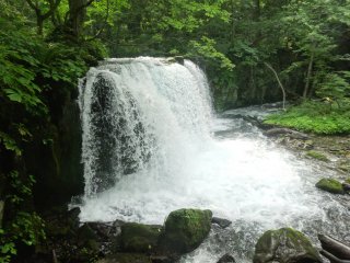 The Choshi Waterfall near the Lake Towada end of the stream