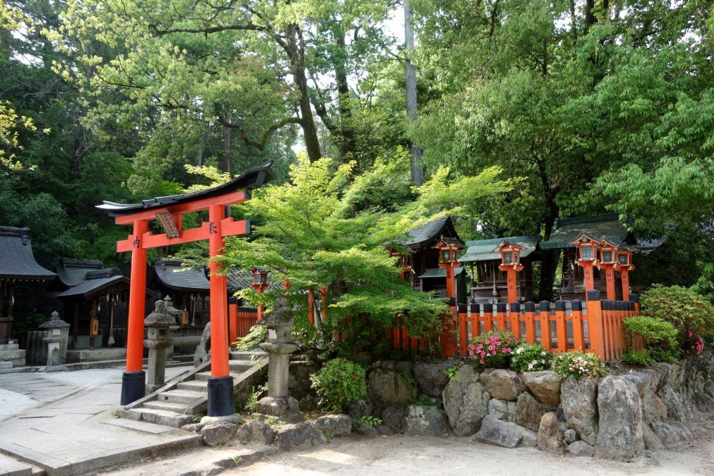 "Odasha" shrine housing the soul of Oda Nobunaga, one of the most remarkable samurai in the history of Japan