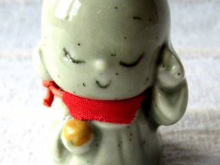Jizo is a guardian for travelers, so I needed His guard during my trips. This tiny one I bought in Nara. Jizo did his job very well!