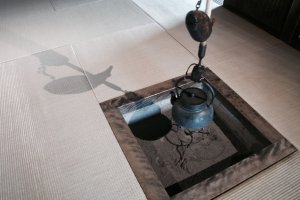 Old tea pot used during tea ceremonies