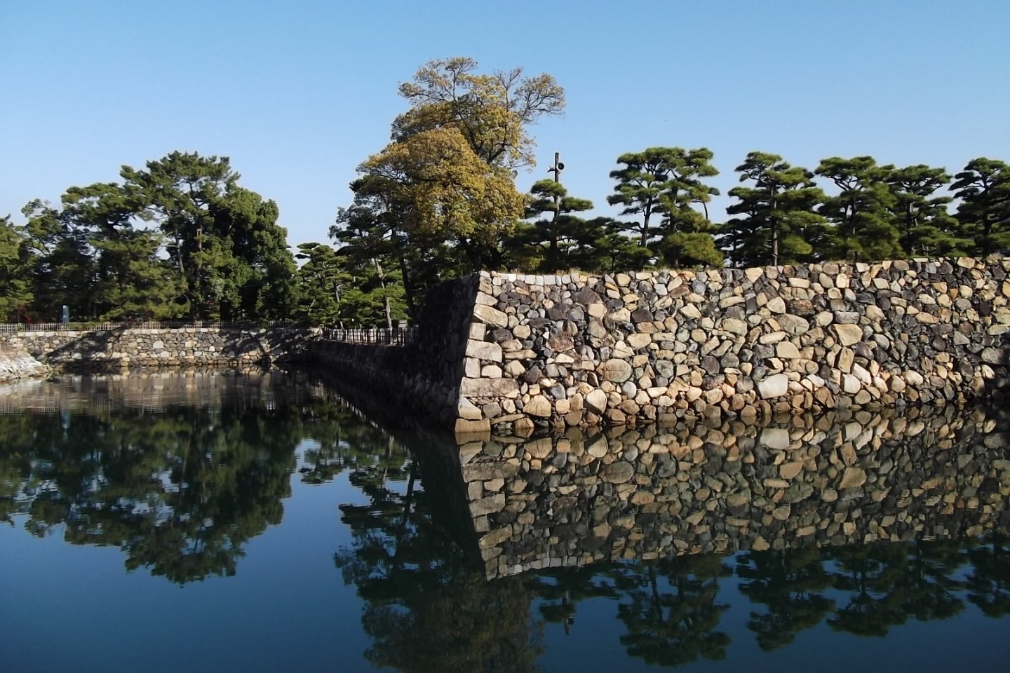 The castle walls at Tamamo Park