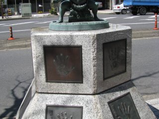 A monument for sumo wrestlers