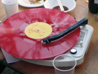Music is essential for a party. Bring your iPod and speakers if you don't have a record player to take along.