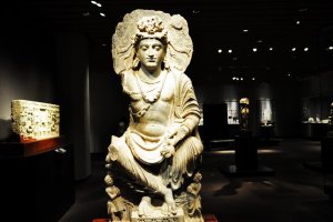 Crossed-legged Bodhisattva from Pakistan from the 2nd or third century.