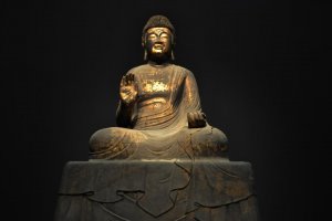 Japanese Buddhist sculpture from the 8th century.