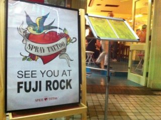 Spray Tattoo will also be at Fuji Rock and other summer events