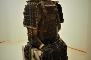 Samurai armour on display