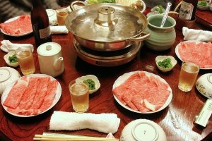 One of Japan's popular meat-based dishes: shabu-shabu!