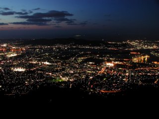 Night view from the top of Mt. Sarakura