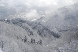 Another view from the top of the slopes at GALA Yuzawa Snow Resort