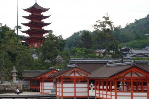 Senjokaku Pagoda and Itsukushima shrine