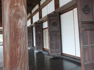 The wide, wooden veranda
