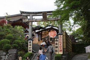 This torii or Shinto shrine gateway is known for a provider of good luck