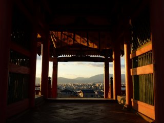 Evening view through Sai-mon Gate