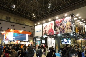 One of the main exhibit halls at AnimeJapan 2014.