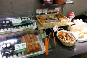 The breakfast is very good for the price of the hotel. &#39;&#39;Your morning goodness&#39;&#39; includes Japanese rice balls, various breads, cereal, beverages, and some meats, eggs, etc.&nbsp;