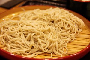 Soba noodles have a soft texture yet are flexible and chewy.