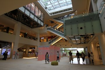 <p>The lobby of the mall</p>
