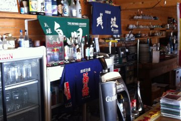 Guinness on tap, and Okinawan awamori