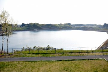 <p>Just outside the festival area, on the opposite side of the observation tower, is a large retention pond surrounded by a walking course.</p>