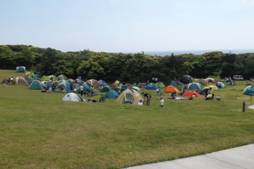 <p>The campsite can get busy during the summer months.&nbsp;</p>
