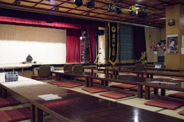 <p>Inside the kabuki dance theatre</p>