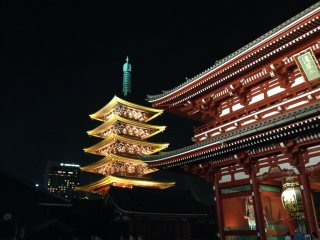 Main hall and five story pagoda