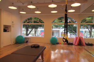 Nohara by Mizuno&#39;s fitness studio is bright and airy
