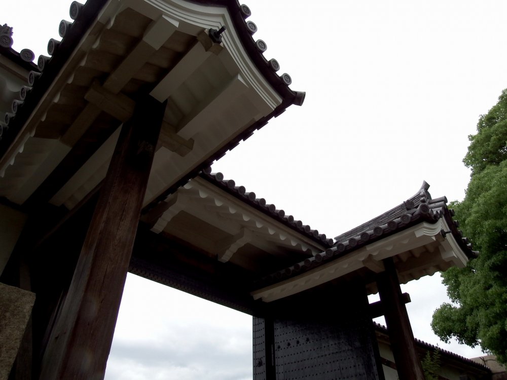 The Sakuramon Gate, an important cultural property of Japan