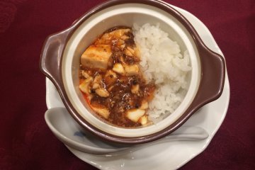 <p>Mabo tofu - your choice of&nbsp;Sichuan or Hokkien&nbsp;style</p>