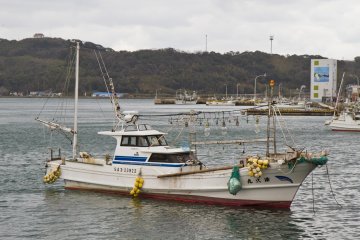 <p>A vessel specializing in squid fishing</p>