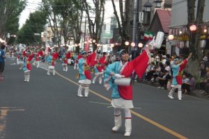Sakado Yosakoi&nbsp;festival - groups from the local community (from restaurants to health organizations) dance in unison for several hours&nbsp;