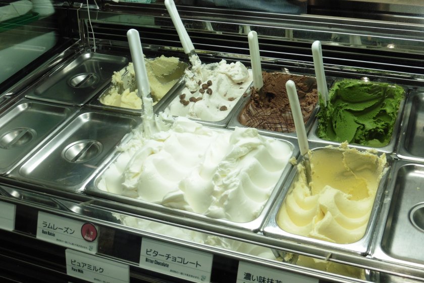 Instead of the usual chocolate one, what about trying a corn flavored gelato?