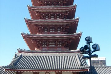 <p>Nearby Senso-ji temple</p>