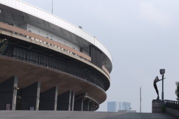 <p>The National Olympic Stadium, scheduled to be demolished in 2015</p>