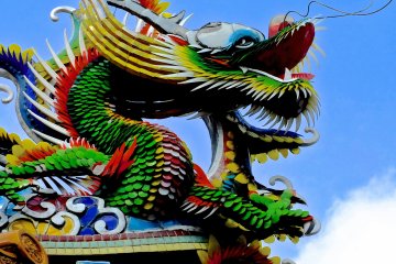 <p>Dragons bring luck and protection in Chinese religious mythology</p>