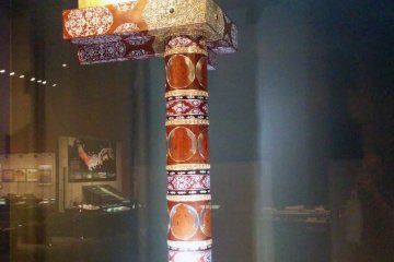 <p>A pillar from Konjikido (Golden Hall) of Chusonji (a famous area of temples in Iwate Prefecture)</p>