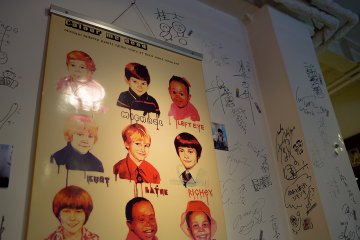 <p>A poster on the wall depicting &quot;fallen stars at their most innocent&quot;</p>