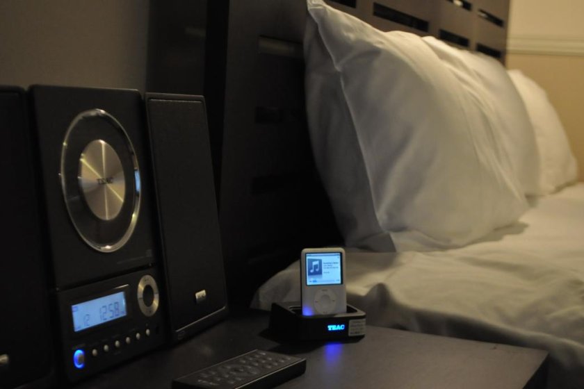 Deluxe room with iPod docking station