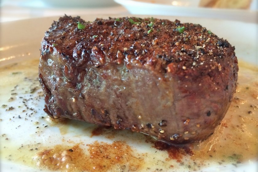 Ruth's Chris 6oz USDA Prime Beef Filet was out of this world. Can you see the sizzle? Wait till you smell the sizzle!