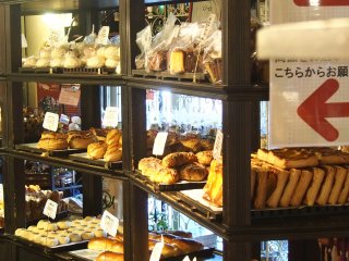 The Bakery shop with all these goodies on display; everything is fresh and replenished regularly