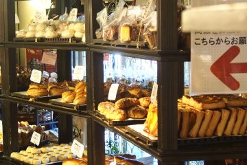 <p>The Bakery shop with all these goodies on display; everything is fresh and replenished regularly</p>