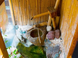 Bamboo water feature