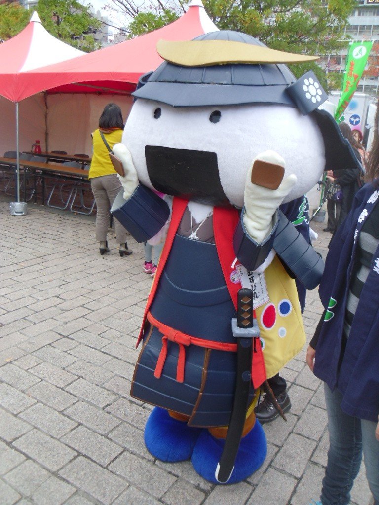 <p>Sendai&#39;s mascot, Musubimaru.</p>